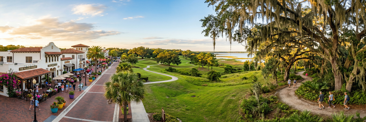 Scenic view of Lady Lake, Florida