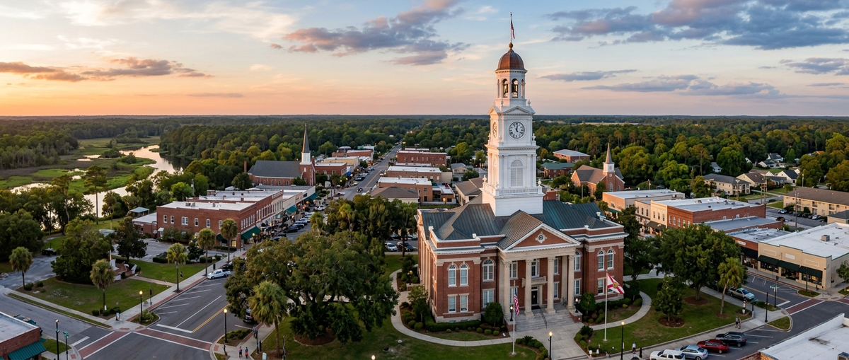 Scenic view of Lake City, Florida