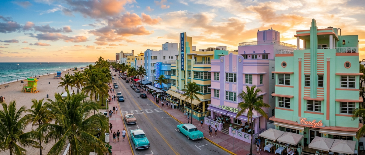 Scenic view of Miami Beach, Florida