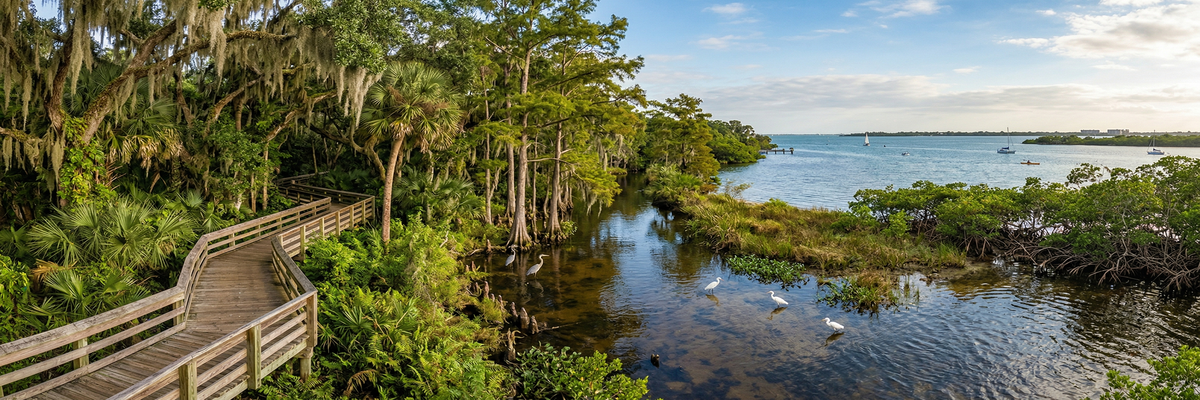Scenic view of Palm Bay, Florida