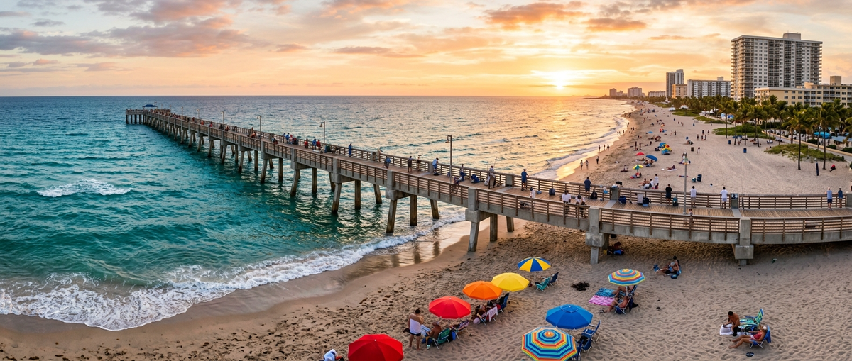 Scenic view of Pompano Beach, Florida