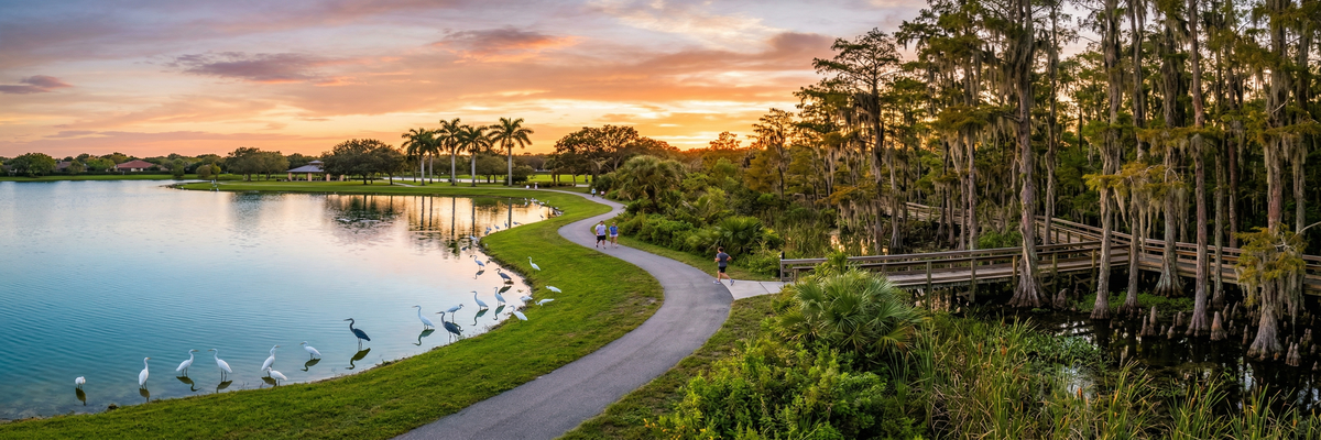 Scenic view of Royal Palm Beach, Florida