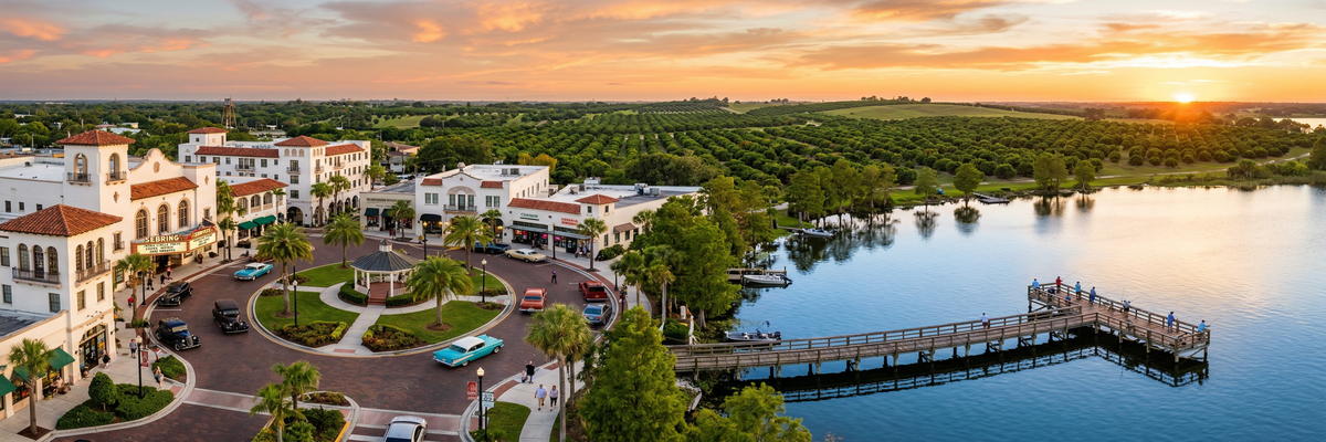 Scenic view of Sebring, Florida