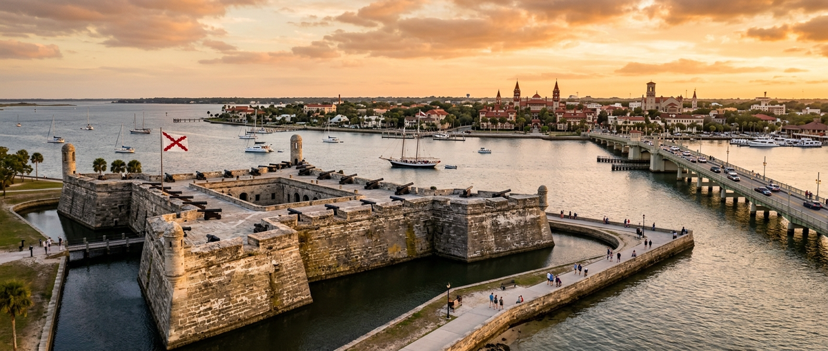 Scenic view of St Augustine, Florida